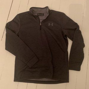 Under Armour Gray Medium ColdGear Fleece Quarter Zip
